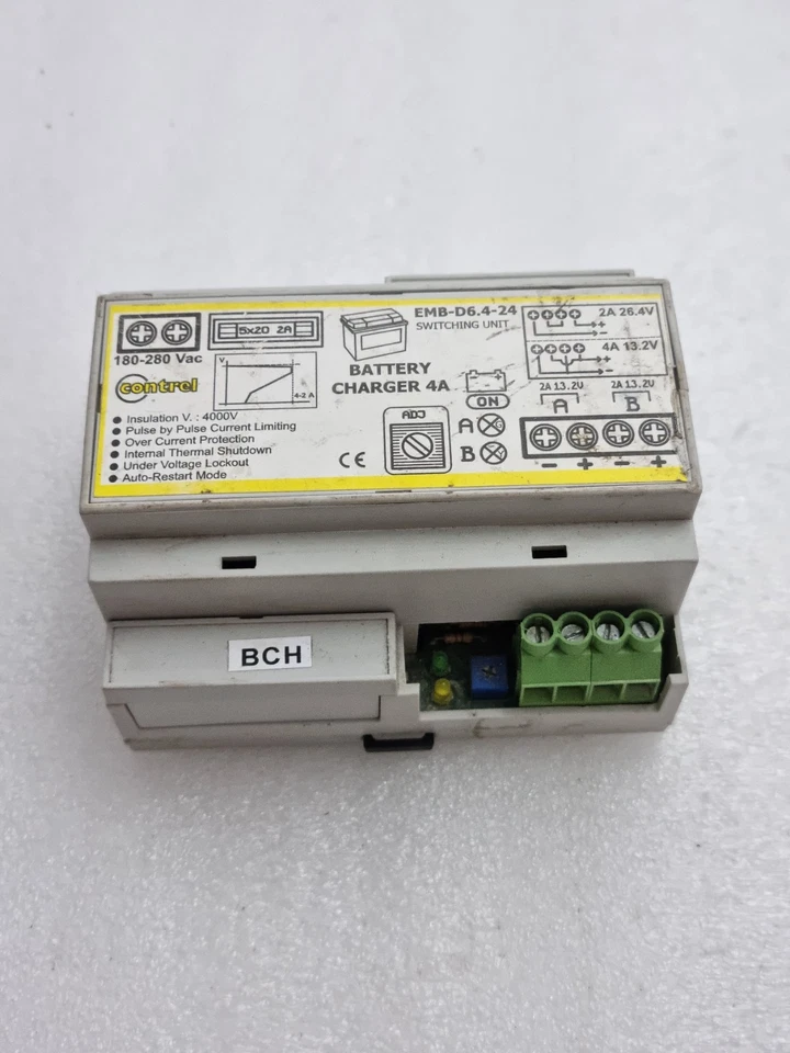 Contrel EMB-D6.4-24 Switching Unit Battery Charger 4A Made in Italy Free Ship